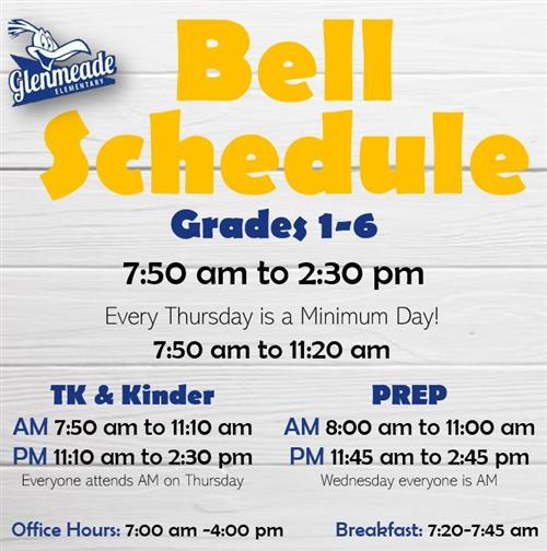 Bell Schedule